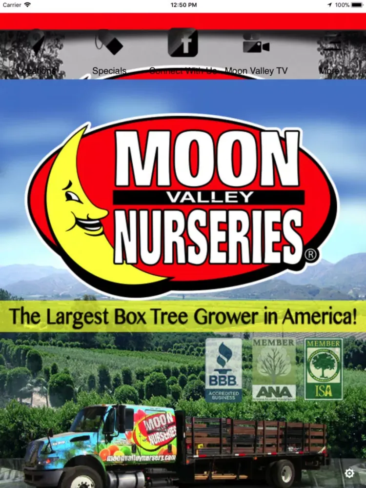 Moon Valley Nurseries iPad  Screenshots