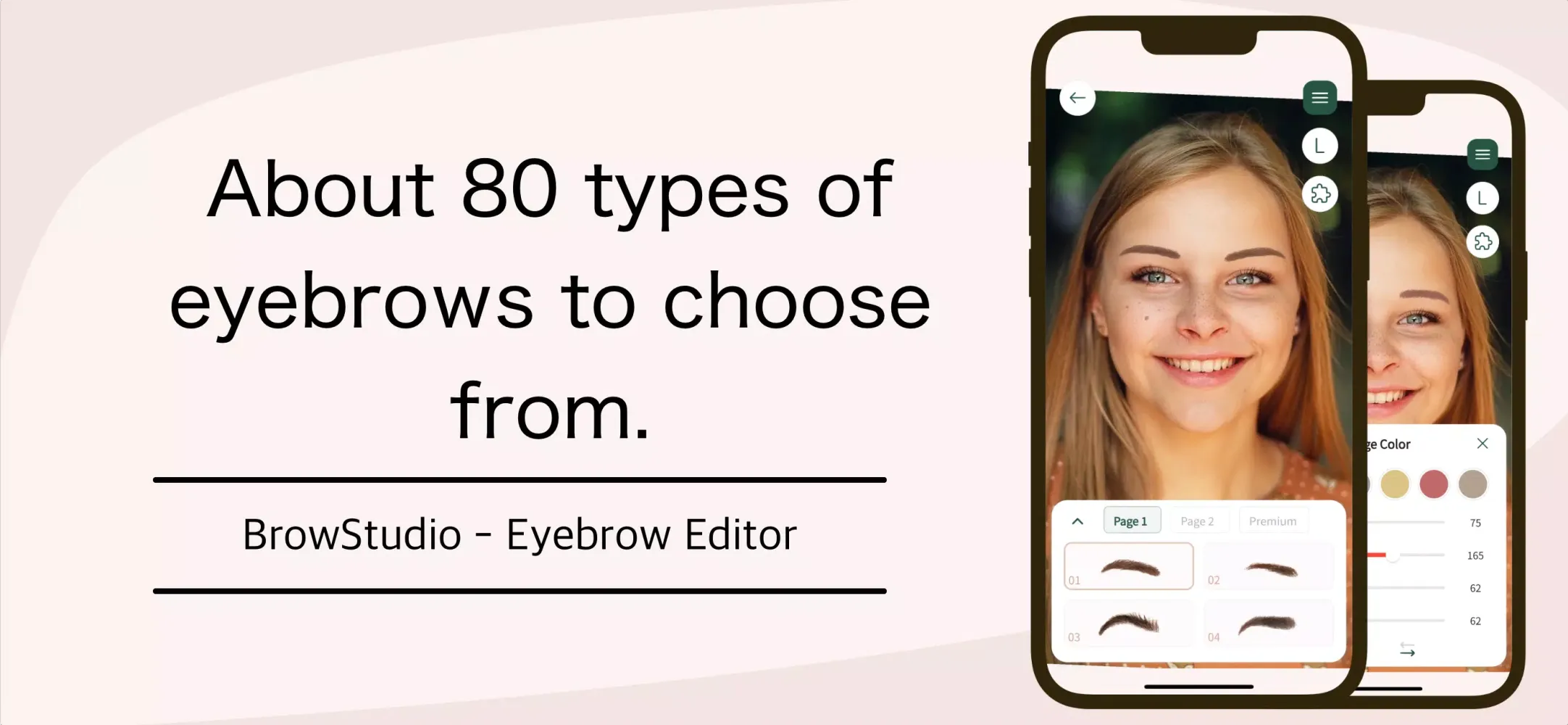 Captures d'écran de Find ideal eyebrows：BrowStudio