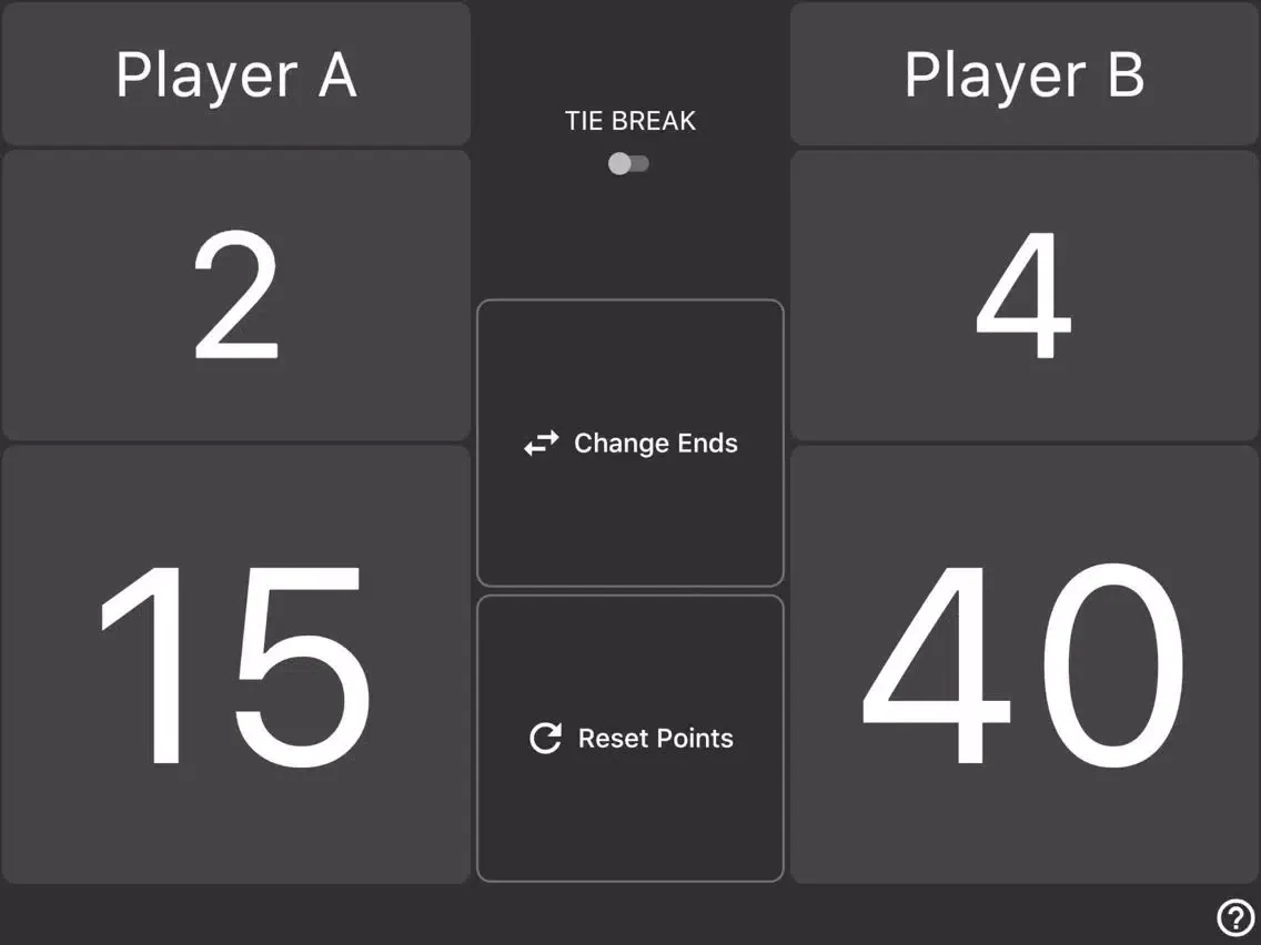 Easy Tennis Scoreboard iPad 应用截图