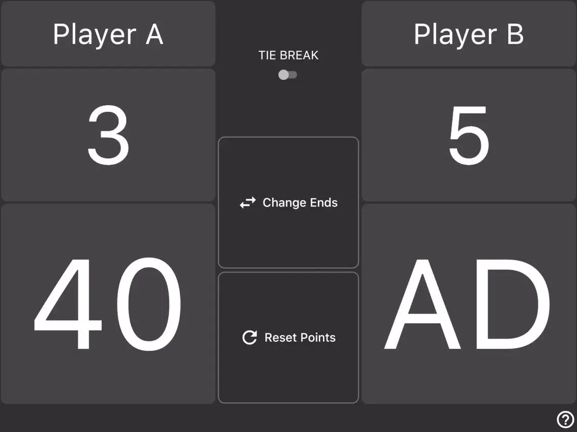 Easy Tennis Scoreboard iPad 应用截图
