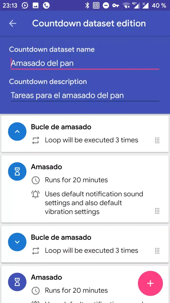Tangkapan skrin Countdown+