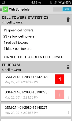 Tangkapan skrin Wifi Scheduler