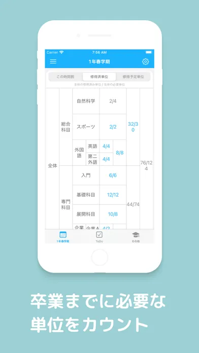 じかんわり表　大学生の時間割アプリ+授業管理+AI機能應用截圖