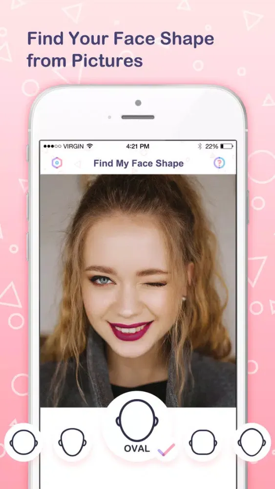 Captures d'écran de Face Shape Finder - face meter