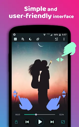 Tangkapan skrin Night Video Player - voice amp
