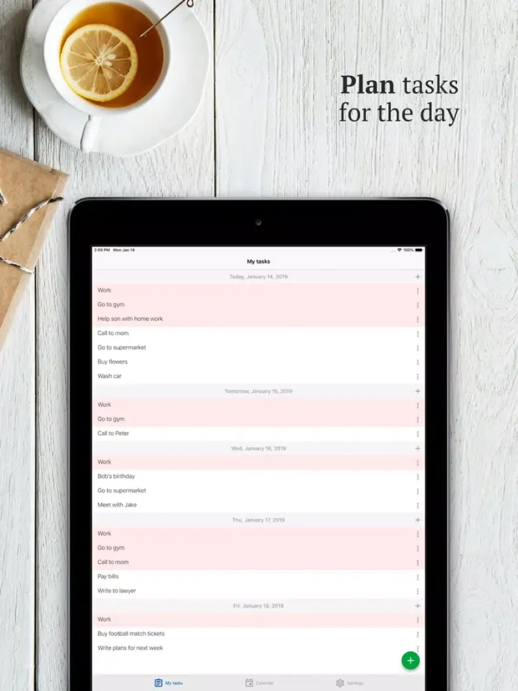 Captures d'écran de Planner - todo task manager iPad 