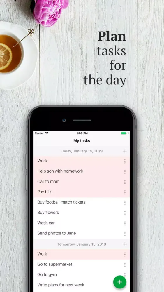 Captures d'écran de Planner - todo task manager