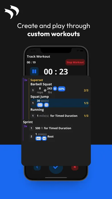Capturas de tela do Talon: Custom Workout Tracker