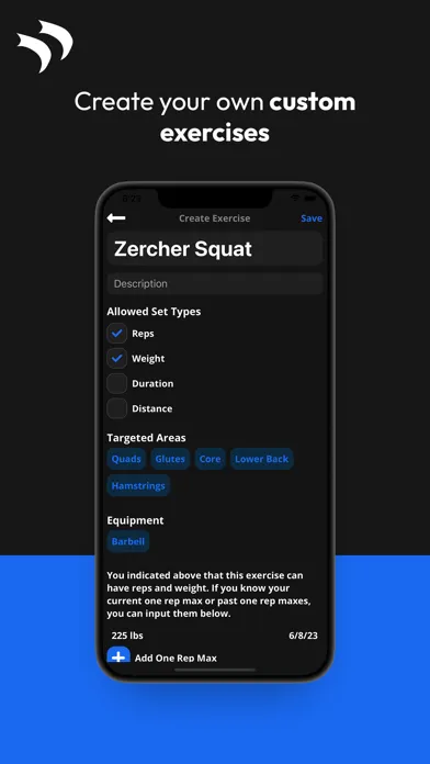 Capturas de tela do Talon: Custom Workout Tracker