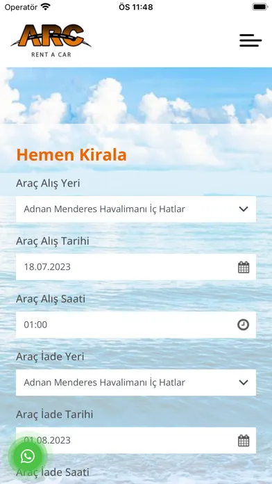 Zrzuty ekranu ARC Filo Yönetimi-Oto Kiralama
