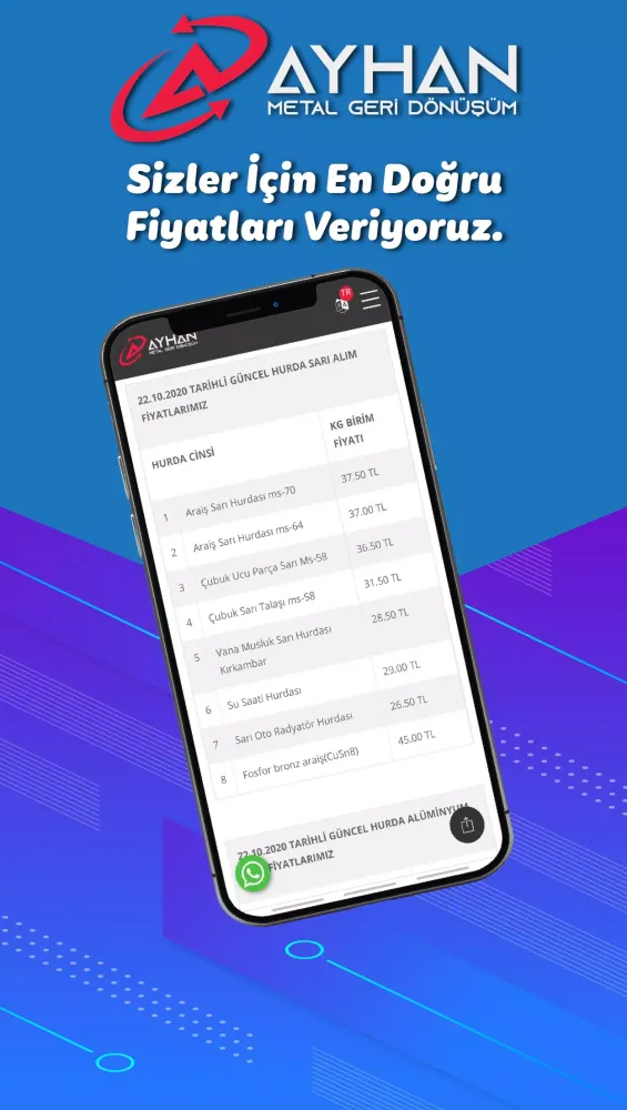 Güncel Hurda Fiyatları Screenshots