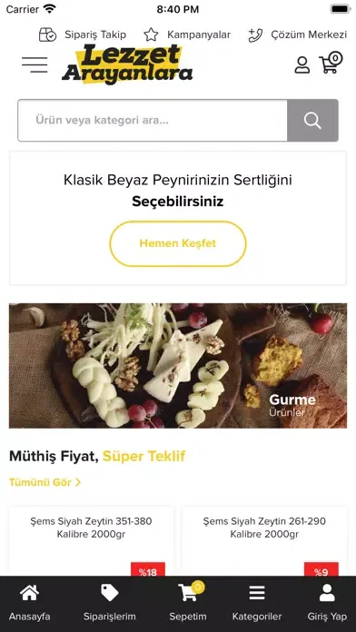 Tangkapan skrin Lezzetarayanlara
