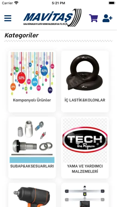 Tangkapan skrin Mavitaş Lastik