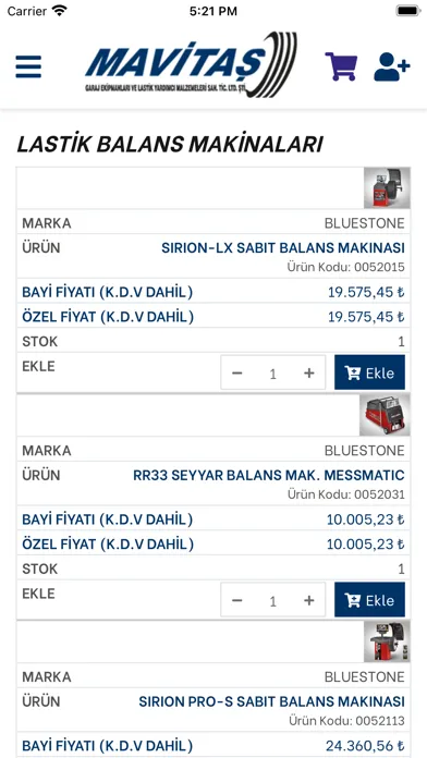 Tangkapan skrin Mavitaş Lastik