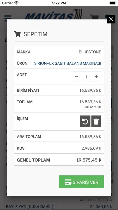Tangkapan skrin Mavitaş Lastik