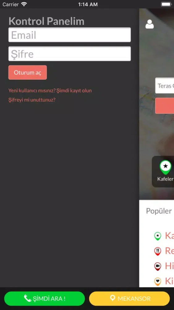 MekanSor Ekran Görüntüleri