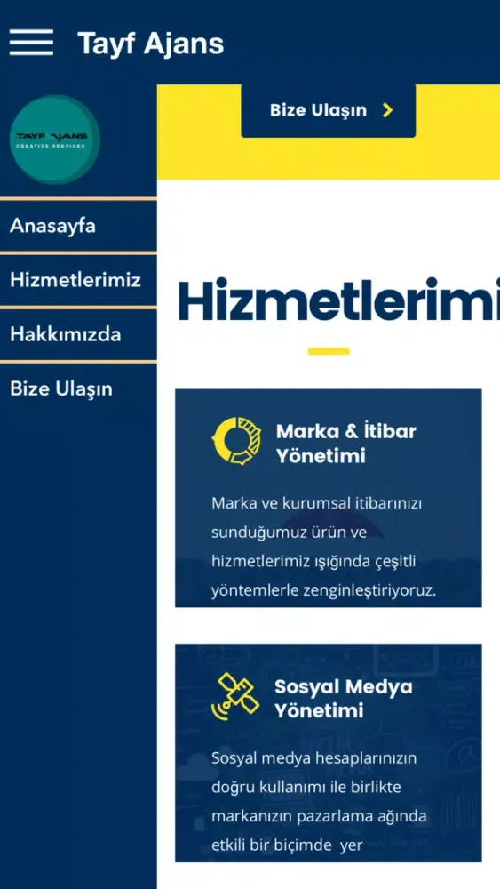 Zrzuty ekranu Tayf Ajans