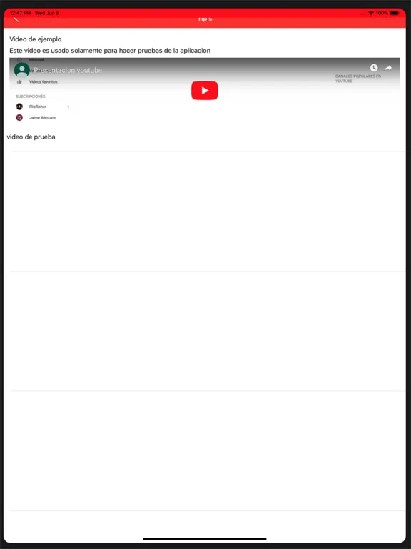 Capturas de tela do Sección 15 iPad 