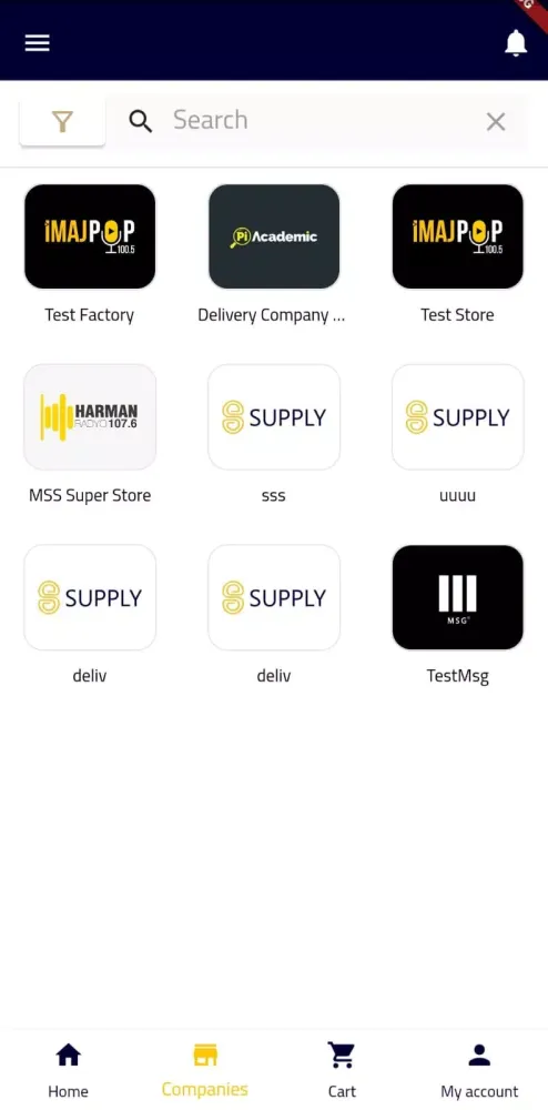 Ảnh chụp màn hình của Supply