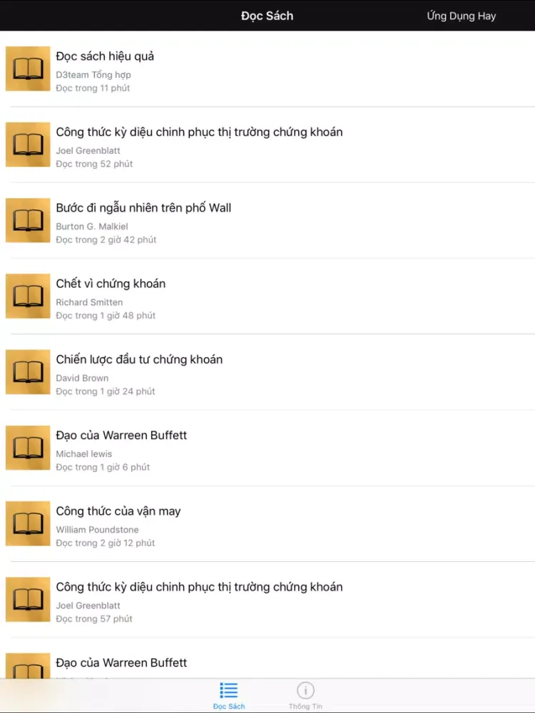 Sách hay về chứng khoán Offline iPad  Screenshots