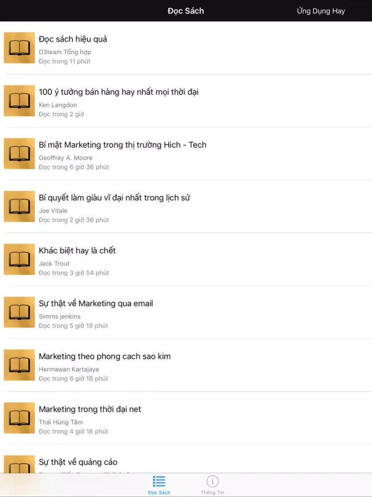 Скриншоты Sách Marketing hay nhất offline iPad 