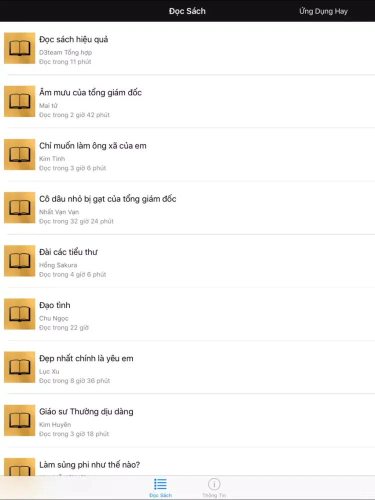 Tangkapan skrin Truyện ngôn tình + iPad