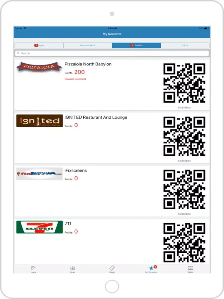 Capturas de pantalla de GainMyRewards iPad 