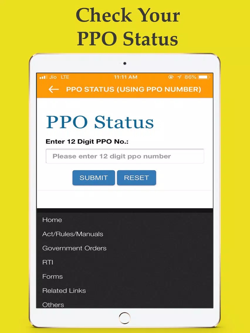 Zrzuty ekranu EPF Balance Check iPad 