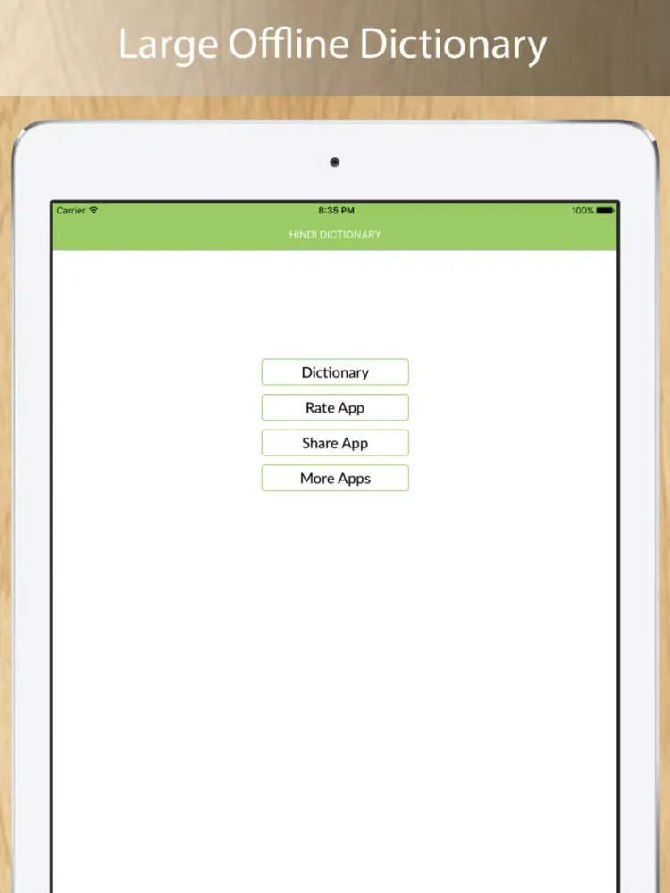 Hindi Dictionary iPad  سکرین شاٹس