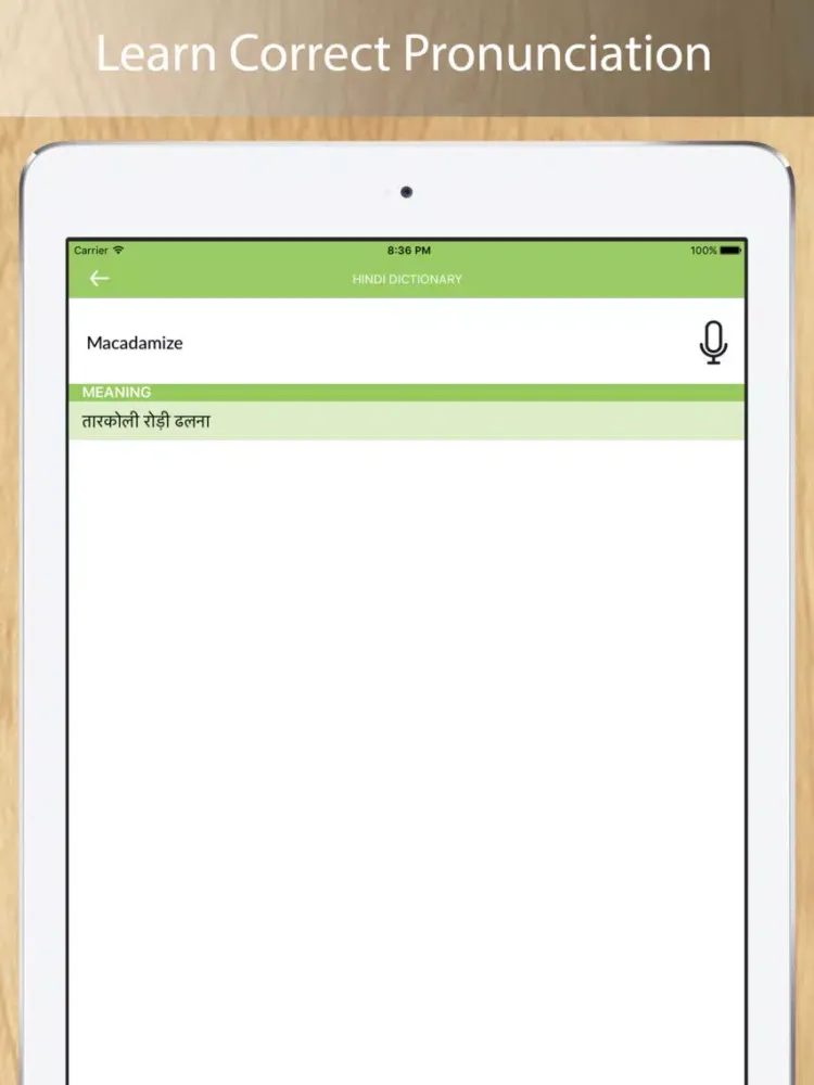 Hindi Dictionary iPad  سکرین شاٹس