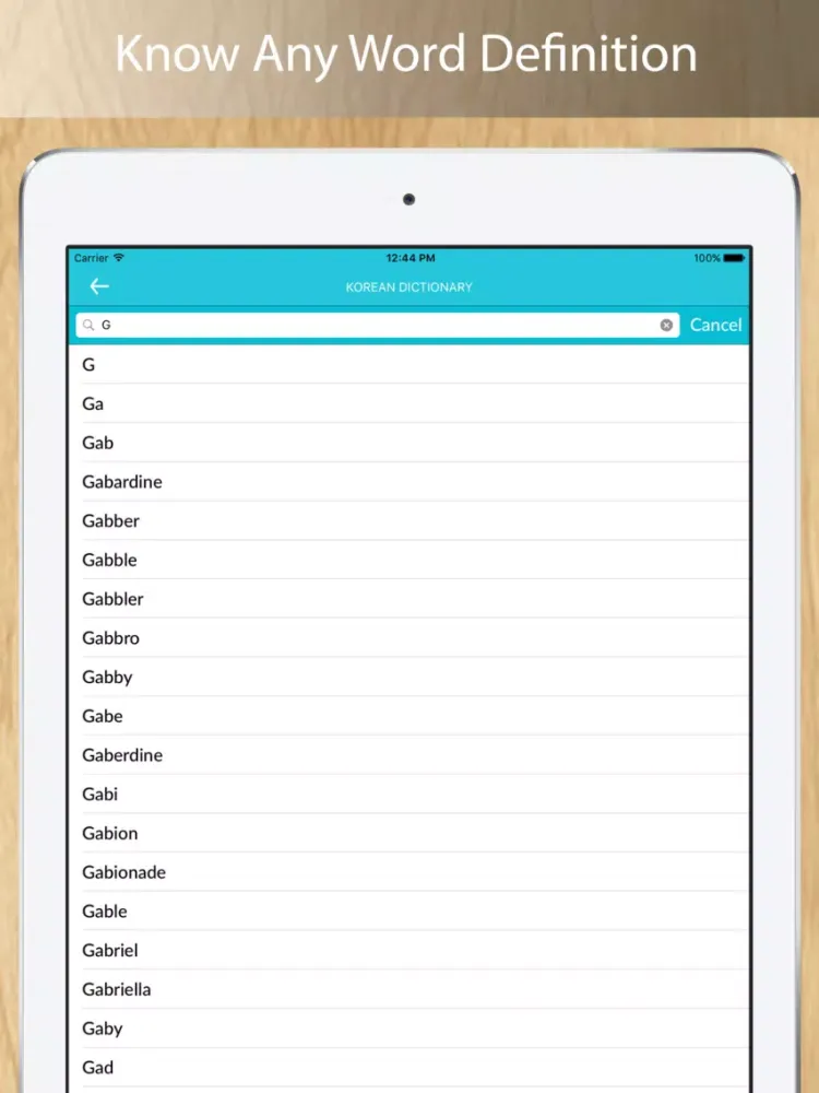 Captures d'écran de English - Korean Dictionary Free iPad 