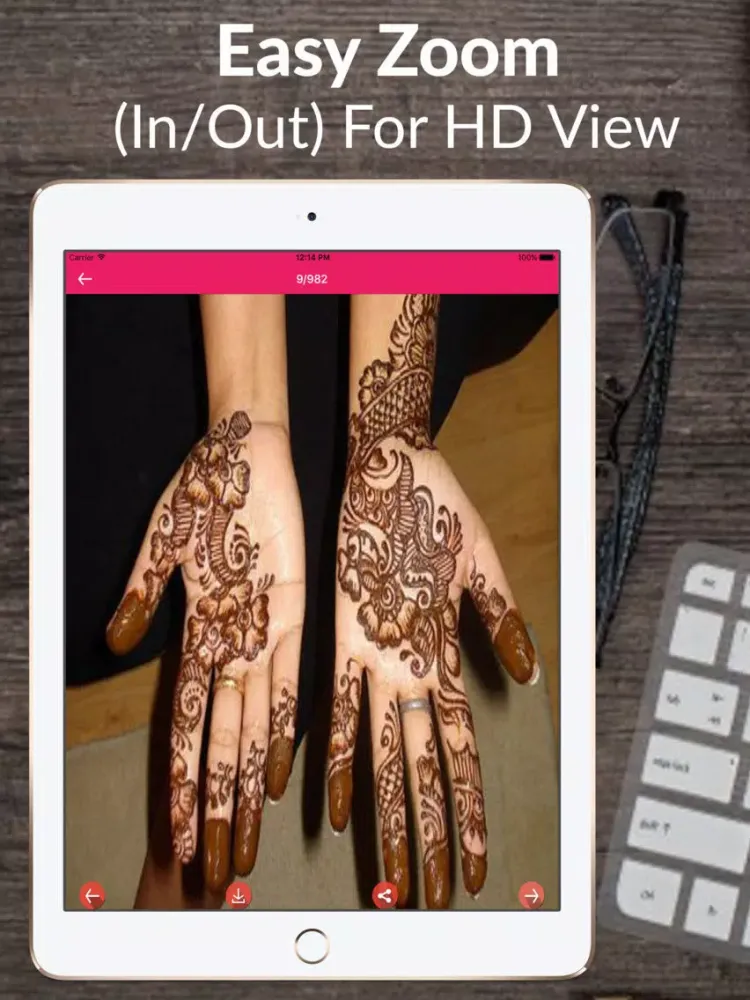 ภาพหน้าจอของ Mehndi Design iPad 