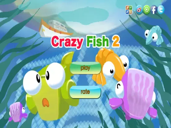 Crazy Fish 2-catch sea sharks iPad  سکرین شاٹس