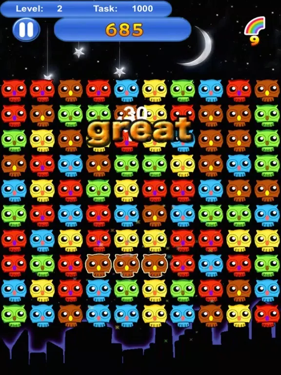 Capturas de tela do pop owls－crazy pop super star game iPad 