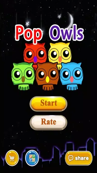 Capturas de tela do pop owls－crazy pop super star game