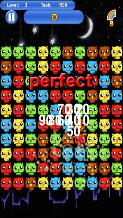 Capturas de tela do pop owls－crazy pop super star game