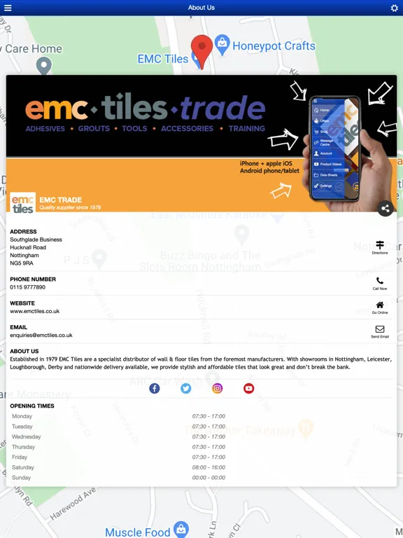 EMC Tiles Trade app iPad  স্ক্রিনশট