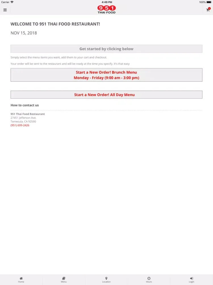 Screenshot di 951 Thai Food Restaurant iPad 