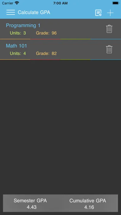 My GPA - معدلي الجامعي स्क्रीनशॉट