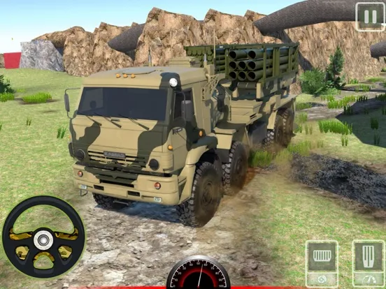 Heavy Duty Army Truck Games 3D iPad  Screenshots