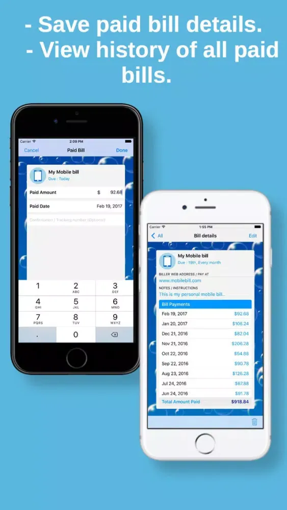 Bill Pay Reminder & Organizer স্ক্রিনশট