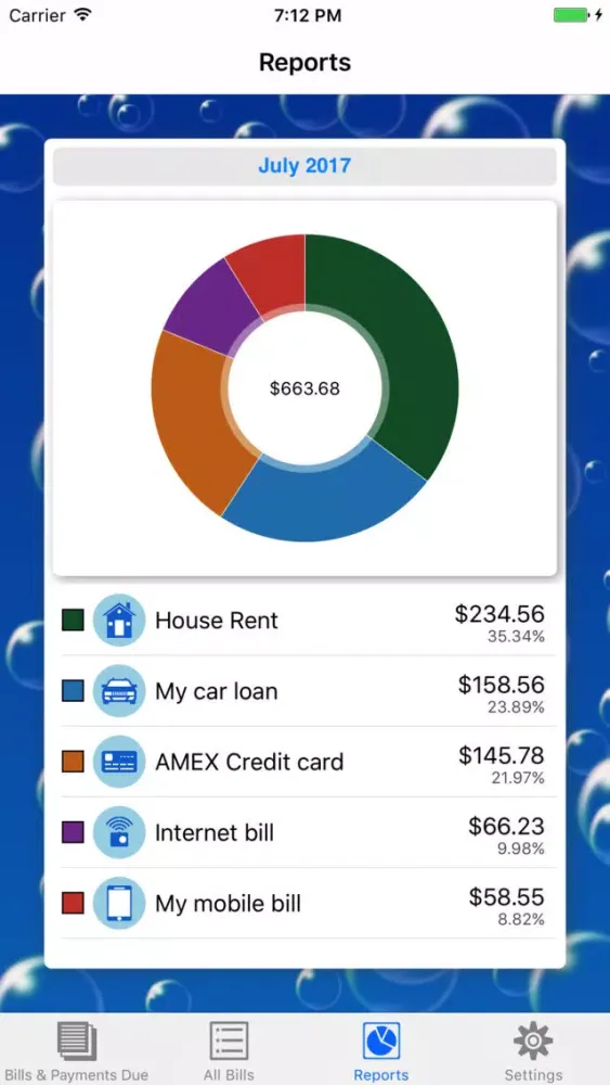 Bill Pay Reminder & Organizer স্ক্রিনশট