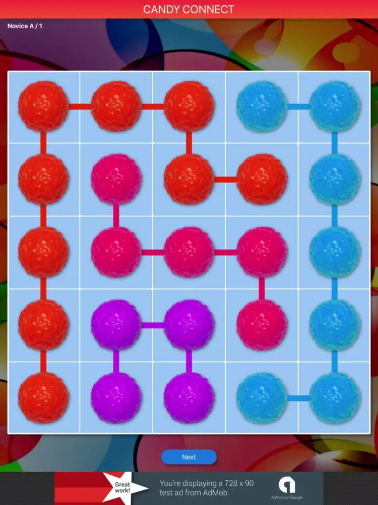 Tangkapan skrin Candy Connect - Sweet Puzzles iPad 