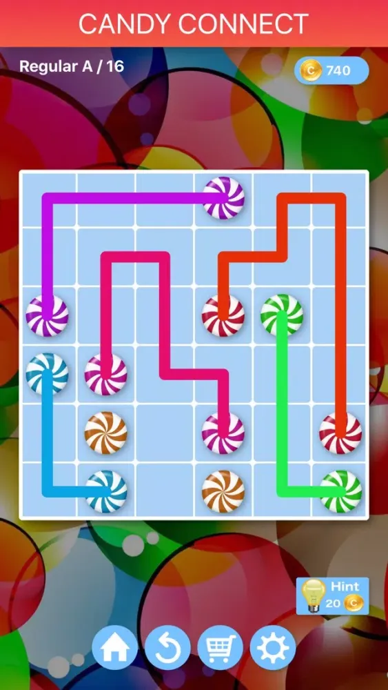 Tangkapan skrin Candy Connect - Sweet Puzzles