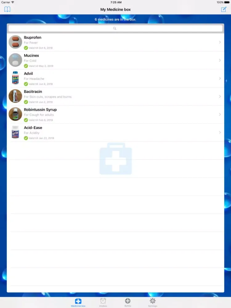 صور Medication list & Reminders iPad 