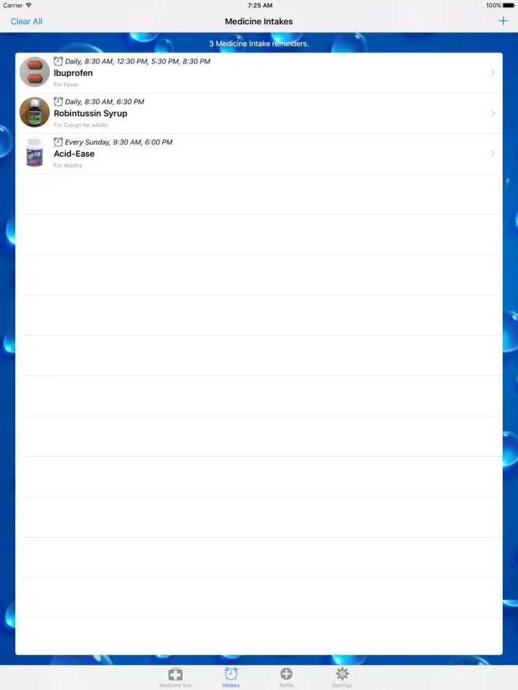 صور Medication list & Reminders iPad 
