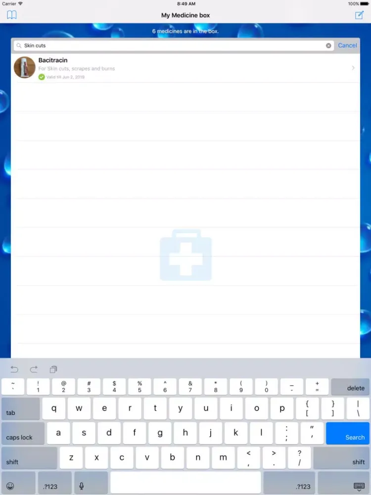 صور Medication list & Reminders iPad 