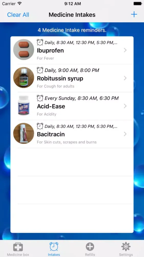 صور Medication list & Reminders