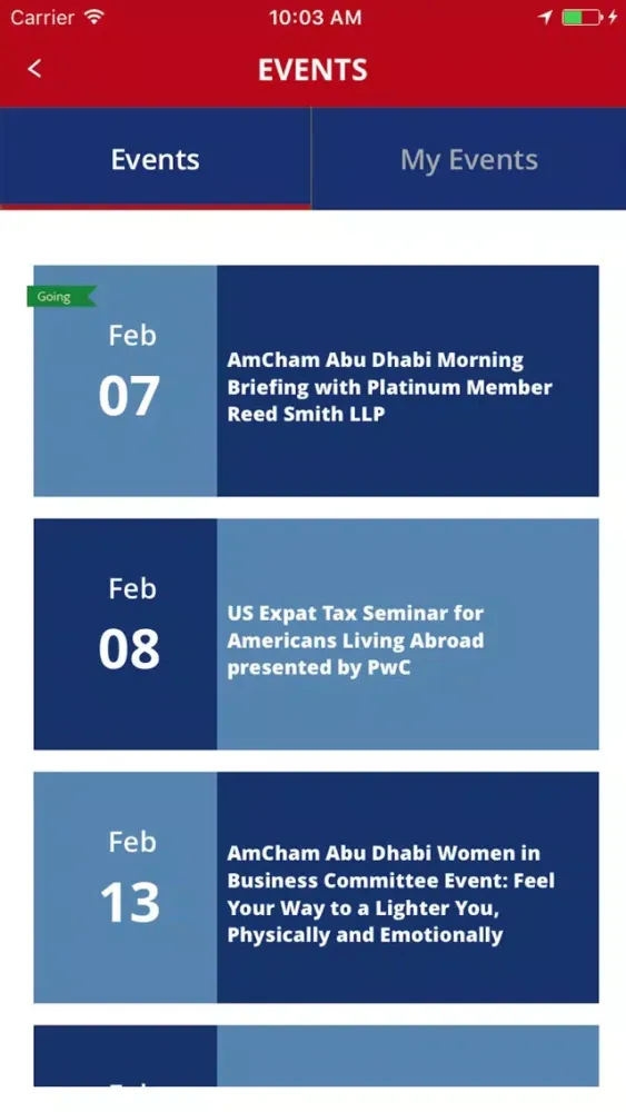 AmCham Abu Dhabi 스크린샷