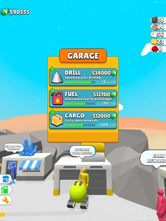 Minerals Digger iPad  سکرین شاٹس